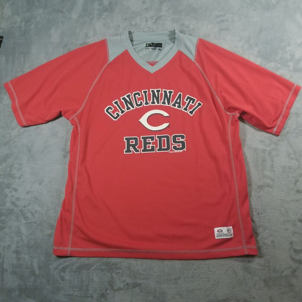 Cincinnati Reds Jersey Shirt Mens Red Gray Size XL MLB Merchandise Baseball